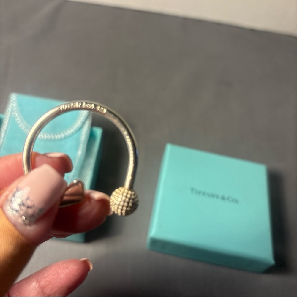 Tiffany & Co. Silver golf key ring. With pouch and box. - Picture 5 of 5